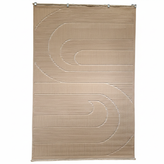 فرش مدرن آرمانی کد ۵۱۲۴ موکا | ۴۲۰ شانه تراکم ۸۴۰ کلکسیون دلوکس کاشان