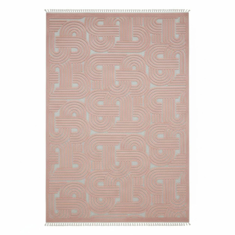 فرش 420 شانه کد 5104 رنگ پینک از کلکسیون دلوکس | فرش آرمانی