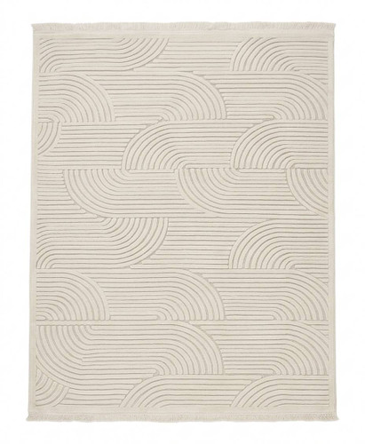 فرش مدرن آرمانی کد ۵۱۲۰ رنگ کرم | ۴۲۰ شانه تراکم ۸۴۰ کلکسیون دلوکس