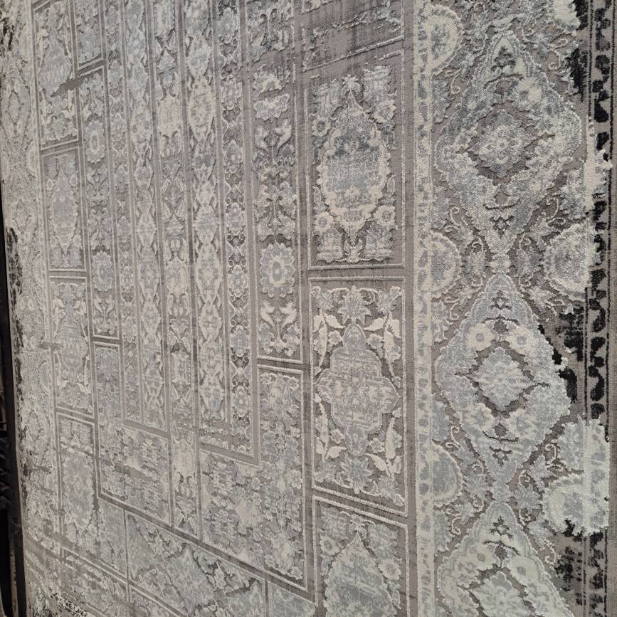 فرش طوسی مشکی