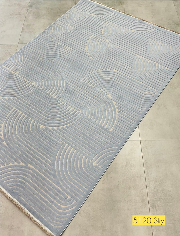 فرش آبی آسمانی