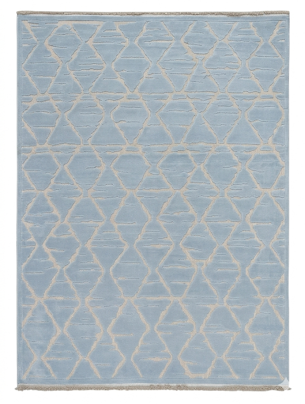 فرش مدرن آرمانی کد 5110 رنگ اسکای | کلکسیون دلوکس