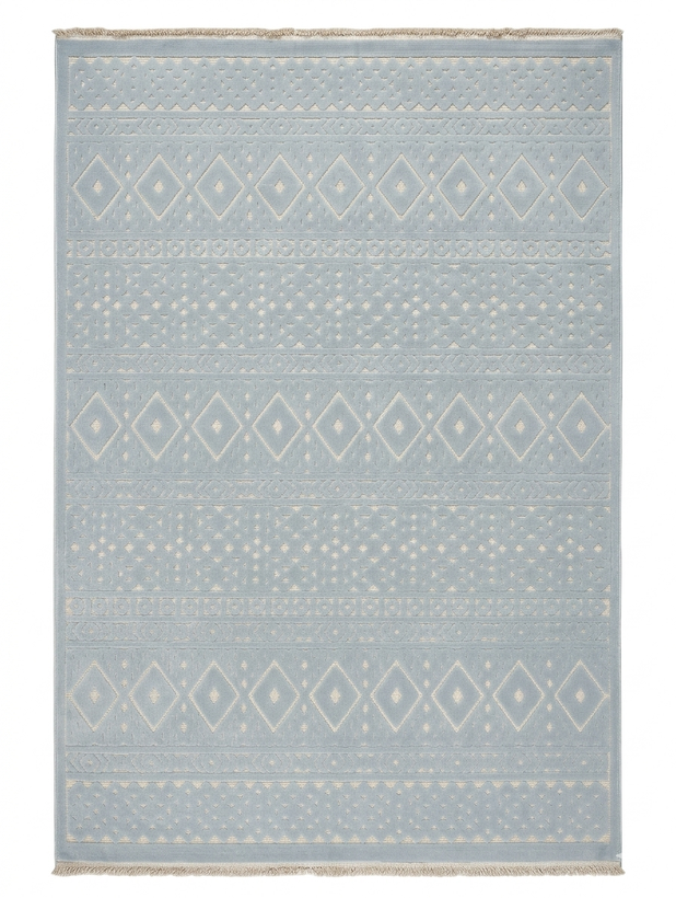 فرش مدرن آرمانی کد 5106 رنگ اسکای |کلکسیون دلوکس