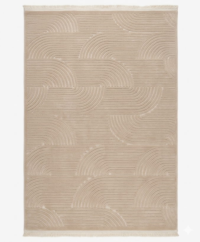 فرش مدرن آرمانی کد 5120 رنگ موکا |کلکسیون دلوکس