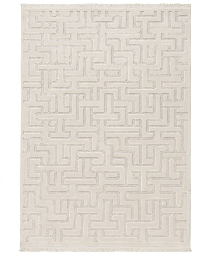 خرید فرش مدرن آرمانی کد ۵۱12 رنگ کرم |کلکسیون دلوکس