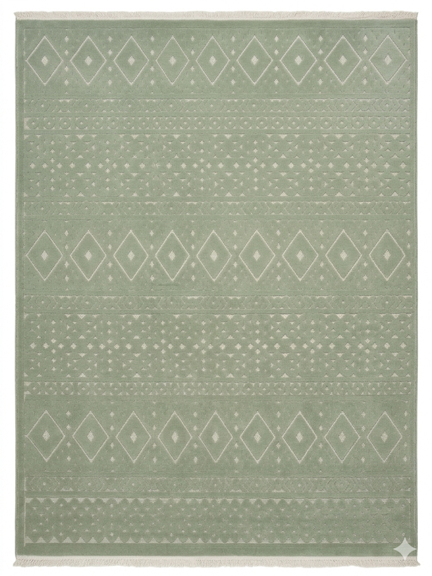 خرید فرش مدرن آرمانی کد 5106 رنگ ماچا |کلکسیون دلوکس با بهترین قیمت