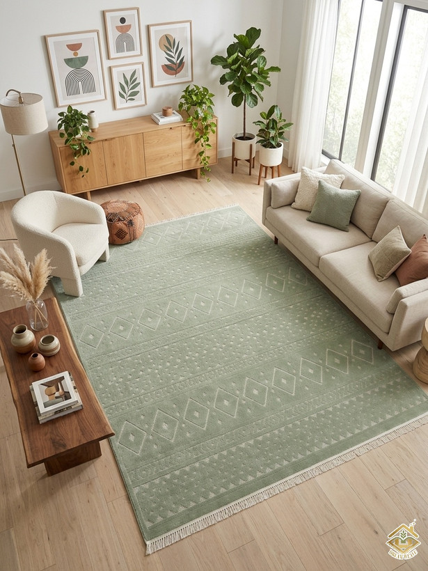 فرش مراکشی سبز