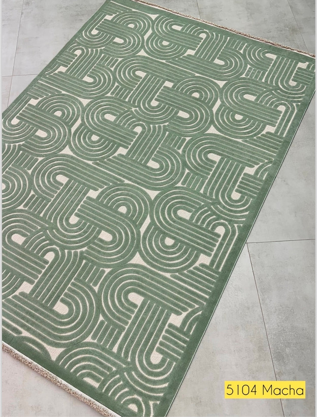 فرش سبز مدرن