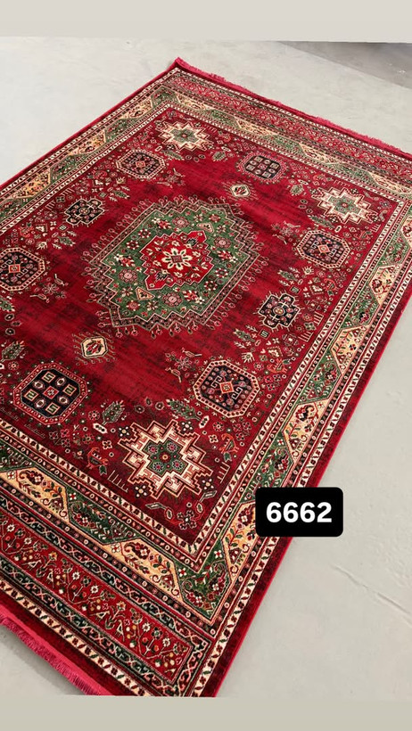 فرش ماشینی نقش کهن کد 6662 کلکسیون هرمس پلاس