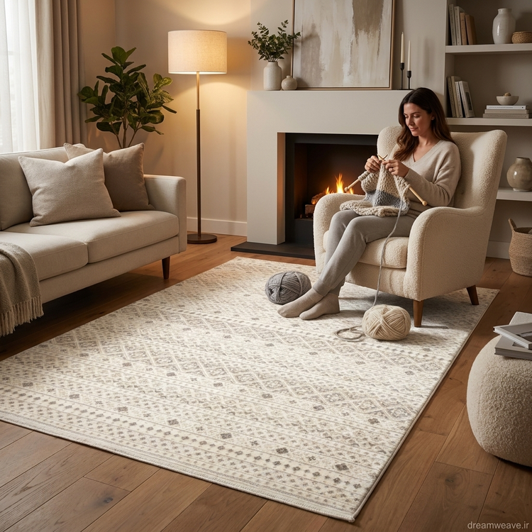 خرید فرش مینیمال و اسکاندیناوی از تنها نمایندگی آنلاین فرش آرمانی DreamWeave