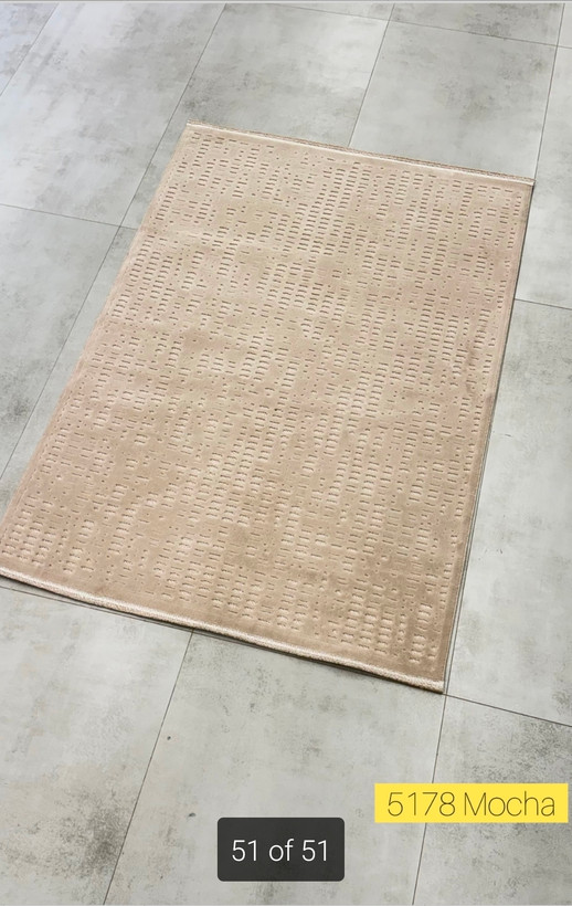 خرید فرش رنگ موکا مینیمال DreamWeave