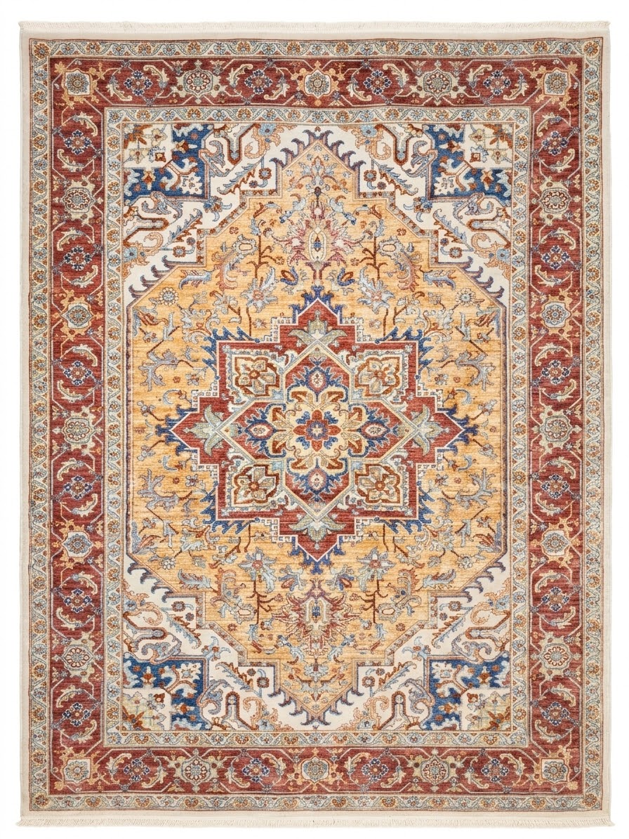 خرید فرش لیلی  ۷۰۰ شانه تراکم ۲۱۰۰ مدل سلطان آباد کد 8010ML |کلکسیون امپرا